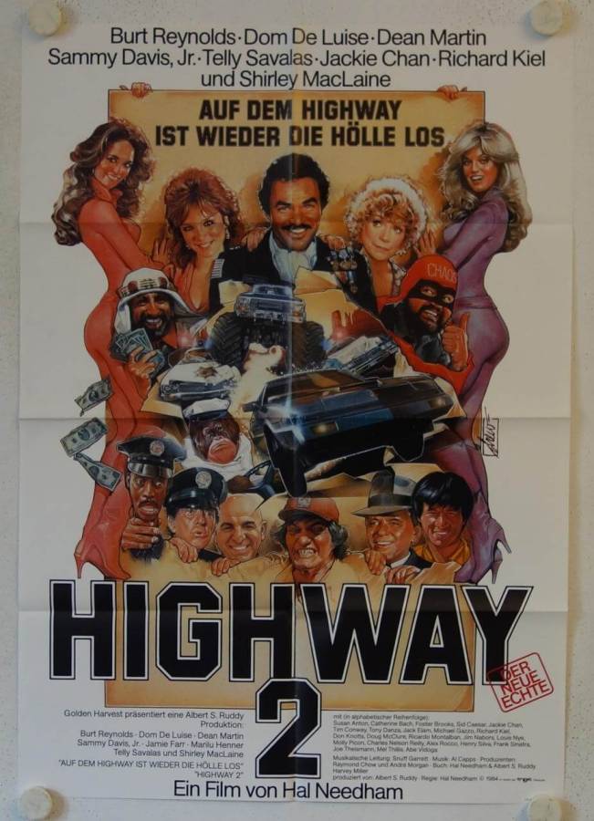 The Cannonball Run 2 original release german movie poster